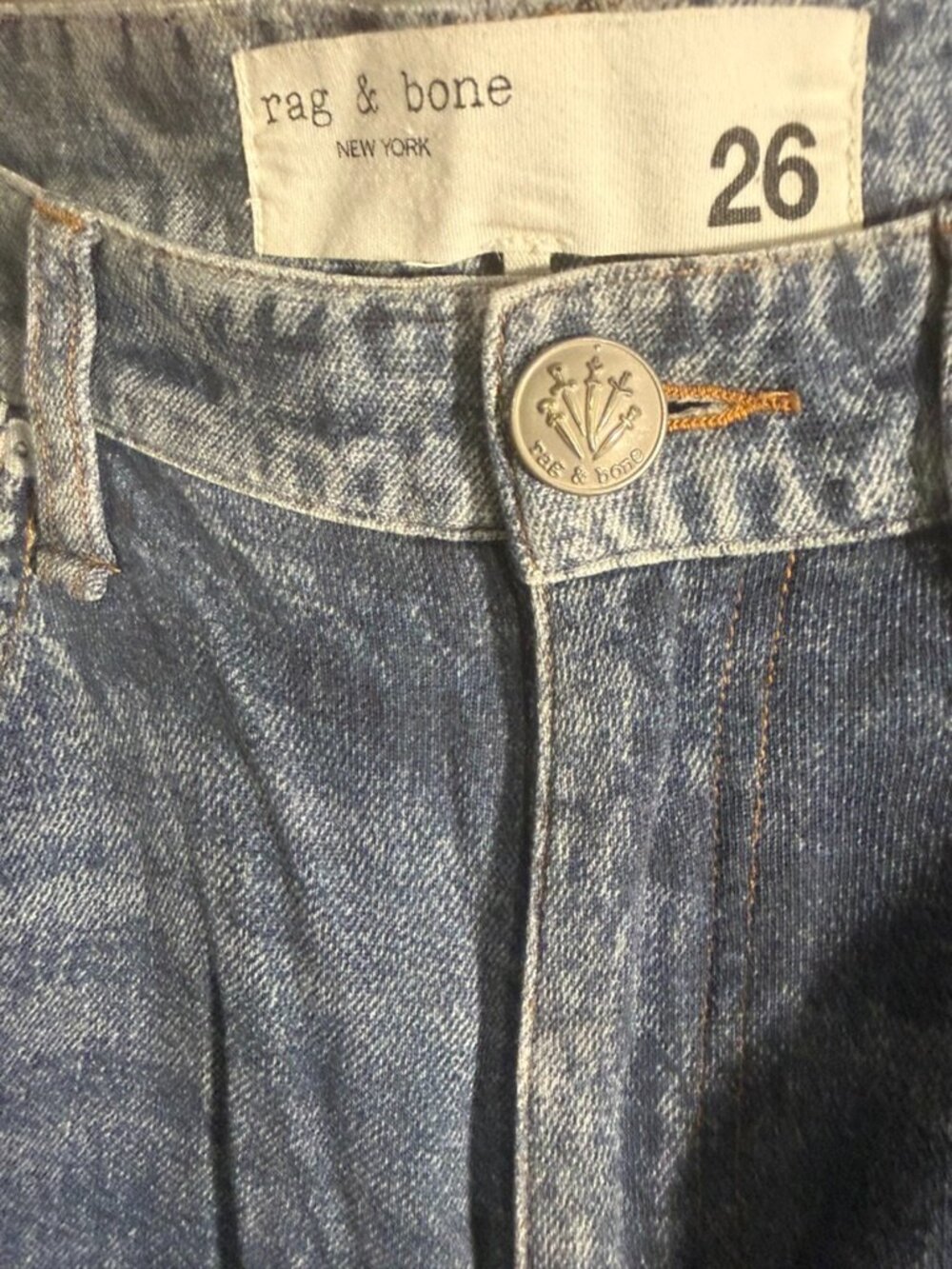 rag & bone Miramar Wide Leg Sweatpant Jean Size 26 - Picture 3 of 4